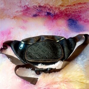 GWP Brown Monogram Belt Bag